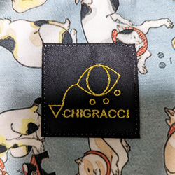 CHIGRACCI「 ニャロハシャツ 」猫柄アロハシャツ 　オリジナルプリント　国芳グリーン柄　レディースサイズ 8枚目の画像