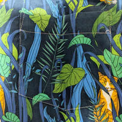 CHIGRACCI「 ニャロハシャツ 」猫柄アロハシャツ 　オリジナルプリント　ガーデンキャット柄　レディースサイズ 5枚目の画像