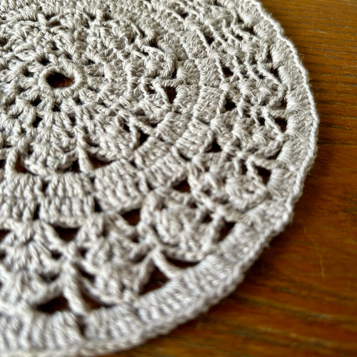 樹里レース編みドイリーホワイトハンドメイド レース編み ホワイト ドイリー ハンドメイド - メルカリ