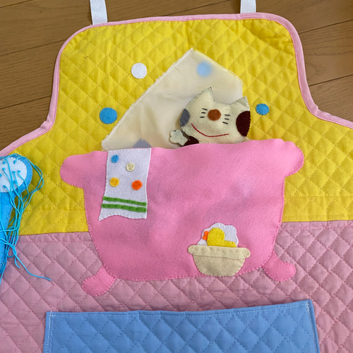 エプロンシアターどろんこ大好きネコちゃん、すっぽんおやさいさん