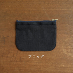 【ブラック】身軽になれる！倉敷帆布のミニ財布 1枚目の画像