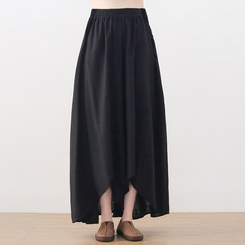 たっぷりギャザーのフィッシュテールフレアパンツ キュロット
