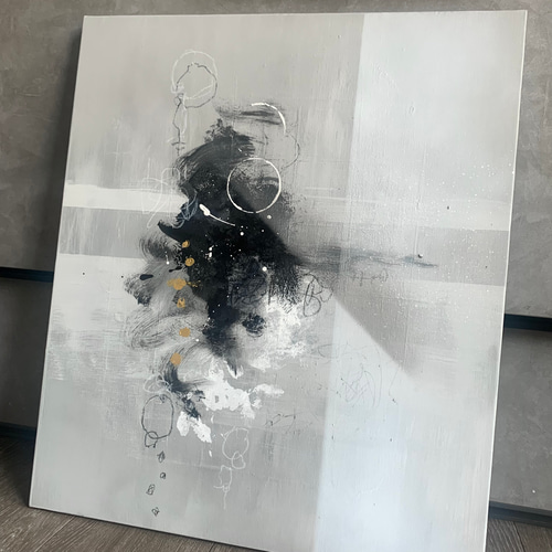 現代アート 80×39㎝ 大きめ モダン 絵画 原画 抽象画 アートパネル