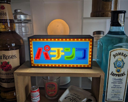 Sサイズ】パチンコ パチスロ 昭和 ミニチュア 看板 置物 雑貨