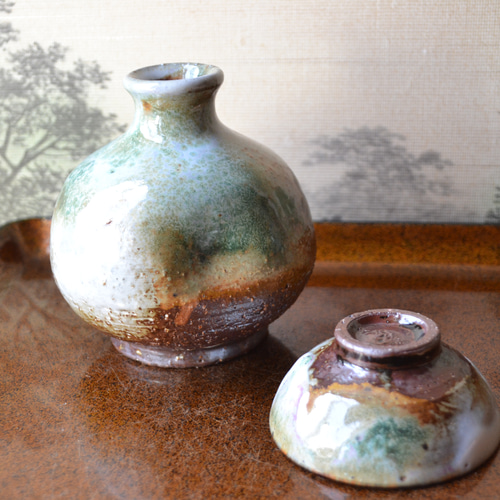 萩焼 酒器セット【紙箱入】 | 萩焼 窯元 緑栄窯 Ryokuei