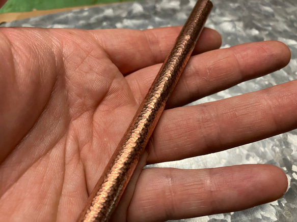 銅のボールペンリフィルケース｢槌目2｣ ペン・筆記用具 cusith