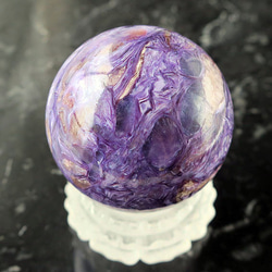 魔女石【紫龍石】球體（圓球）42mm 第1張的照片
