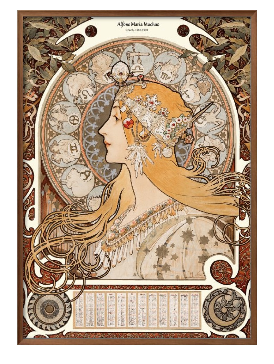 アルフォンス・ミュシャ、〈メディア〉のポスター、希少な画集より