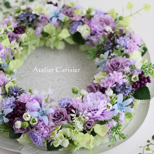 SALE】☆ローズ ラナンキュラス フラワーリース＜アーティフィシャル  