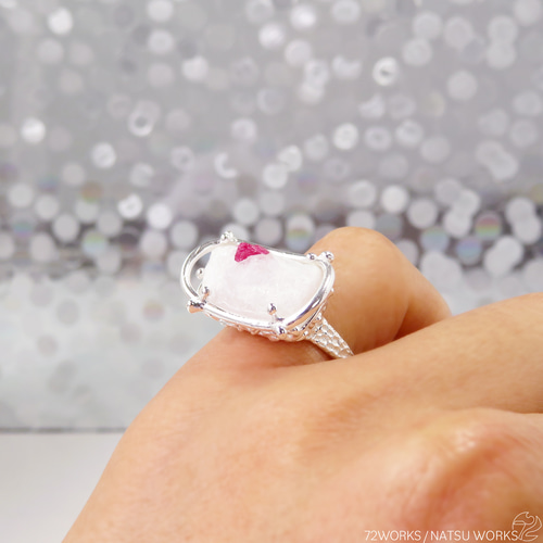 スピネル in クォーツ リング / Spinel in Quartz Ring 指輪・リング