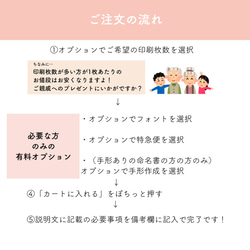 桜の命名書  足形 手形 オーダー 名入れ ベビーポスター 17枚目の画像