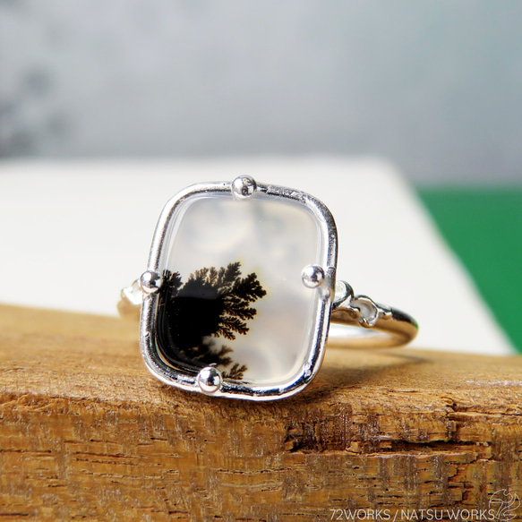 デンドリティック アゲートリング / Dendritic Agate Ring 5h 3枚目の画像