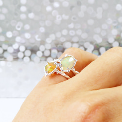 エチオピア オパール リング / Ethiopian Opal Ring 5a 5枚目の画像