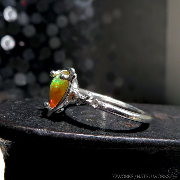 エチオピア オパール リング / Ethiopian Opal Ring 5a 2枚目の画像