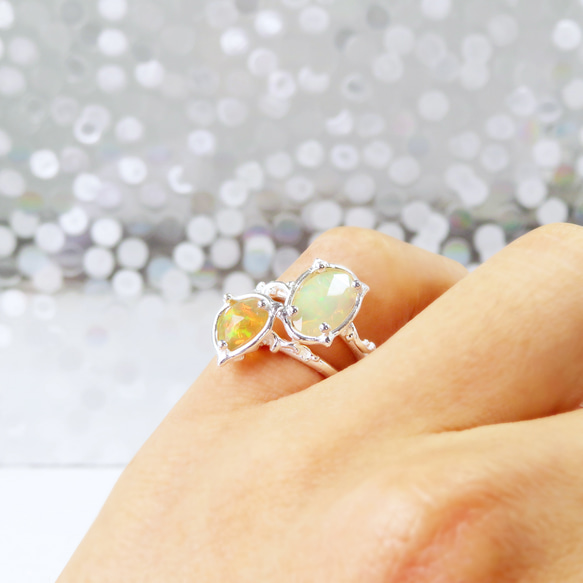 エチオピア オパール リング / Ethiopian Opal Ring 5b 5枚目の画像