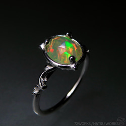 エチオピア オパール リング / Ethiopian Opal Ring 5d 3枚目の画像