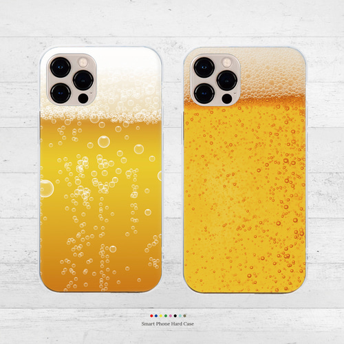 生ビール ジョッキ ビール スマホケース クリア ハードケース 透明