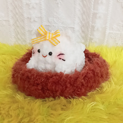 元源子猫人形人形は装飾品を取り付けることができ、手作りの編み糸の色を変更するようにカスタマイズできます 6枚目の画像