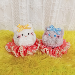 元源子猫人形人形は装飾品を取り付けることができ、手作りの編み糸の色を変更するようにカスタマイズできます 5枚目の画像