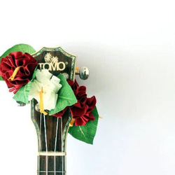 手工套件尤克里裡絲帶花環夏威夷工藝樂器配件木槿吉他阿羅哈音樂會 第4張的照片