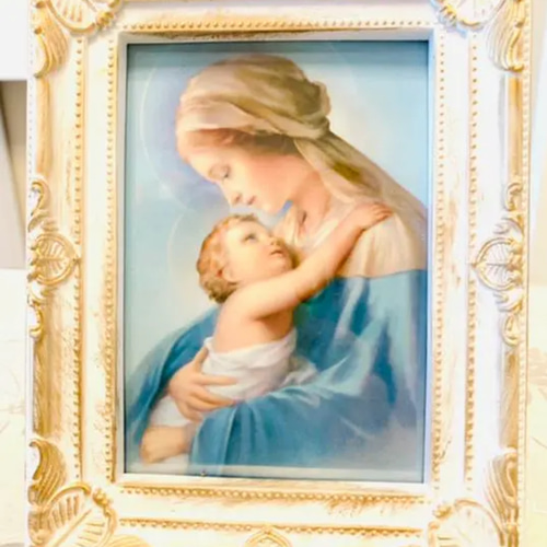良質  マリア様 絵画 写真 神様 ピクチャー 聖母 イエス様 絵画
