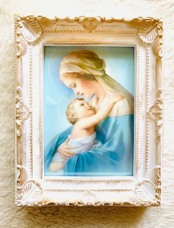 マリア様　絵画　イエス様　聖母　ピクチャー　神様 2枚目の画像