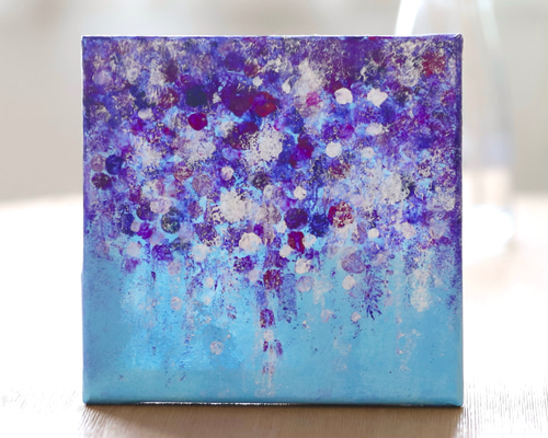 アート　原画　抽象 ○原画一点物○『抽象と幾何学/黒赤金/splatter&geometric