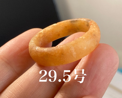 美品　「パンジ」ミャンマー翡翠28号指輪 19.5号 ミャンマー産本翡翠くりぬきリング｜マライカ公式通販