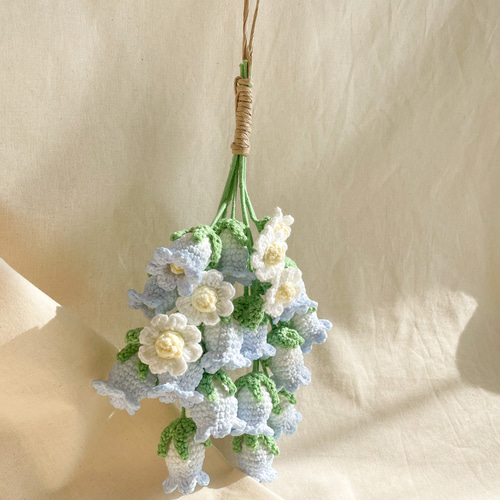 カンパニュラと小さな野花のスワッグ カンパニュラと小さな野花のスワッグ スワッグ sui-sui-obake