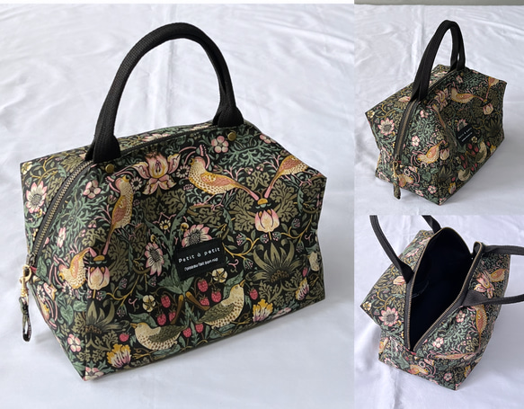 ハンドメイド William Morris ボストンバッグ⑅︎◡̈︎* Sサイズ