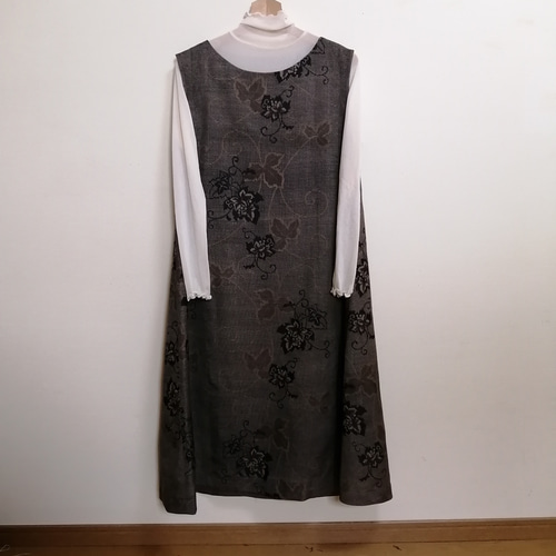 SOLD 着物リメイク ワンピース 紬 ワンピース さらあお 通販 SOLD 着物リメイク ワンピース 紬 ワンピース さらあお 通販