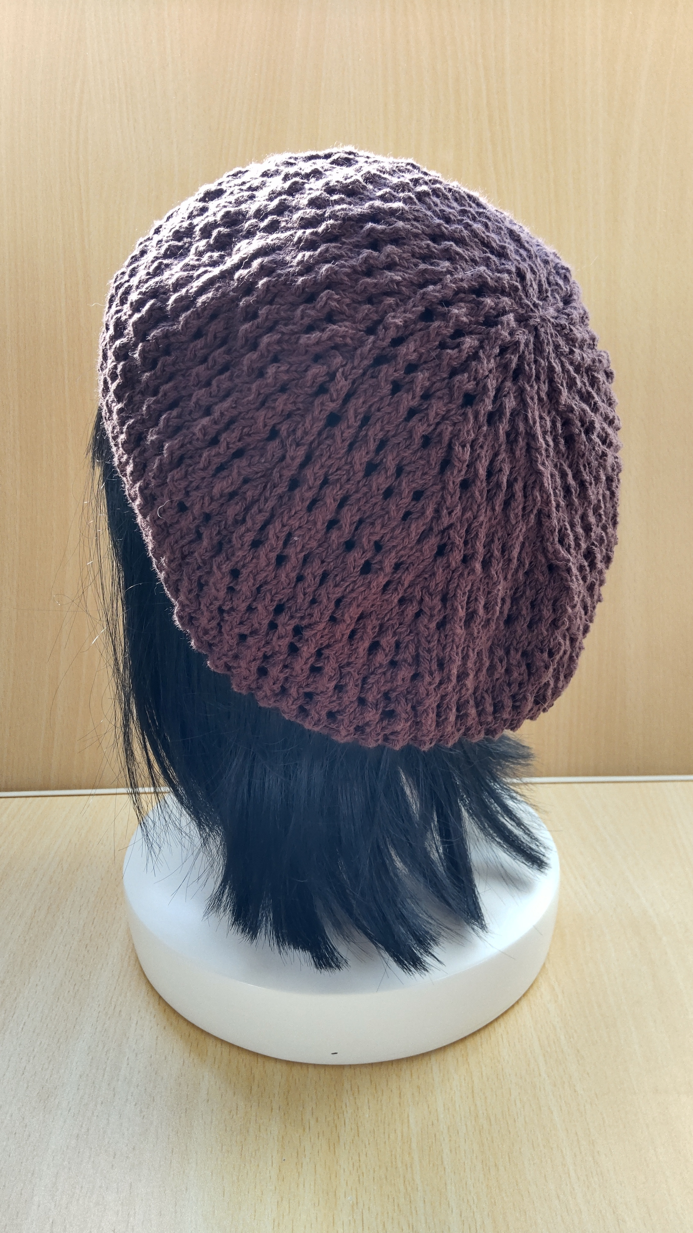 ☆未使用☆  woolのベレー帽　購入した手づくり品 楽天市場】1玉で編める帽子 透かし模様のベレー 23-33 編み図