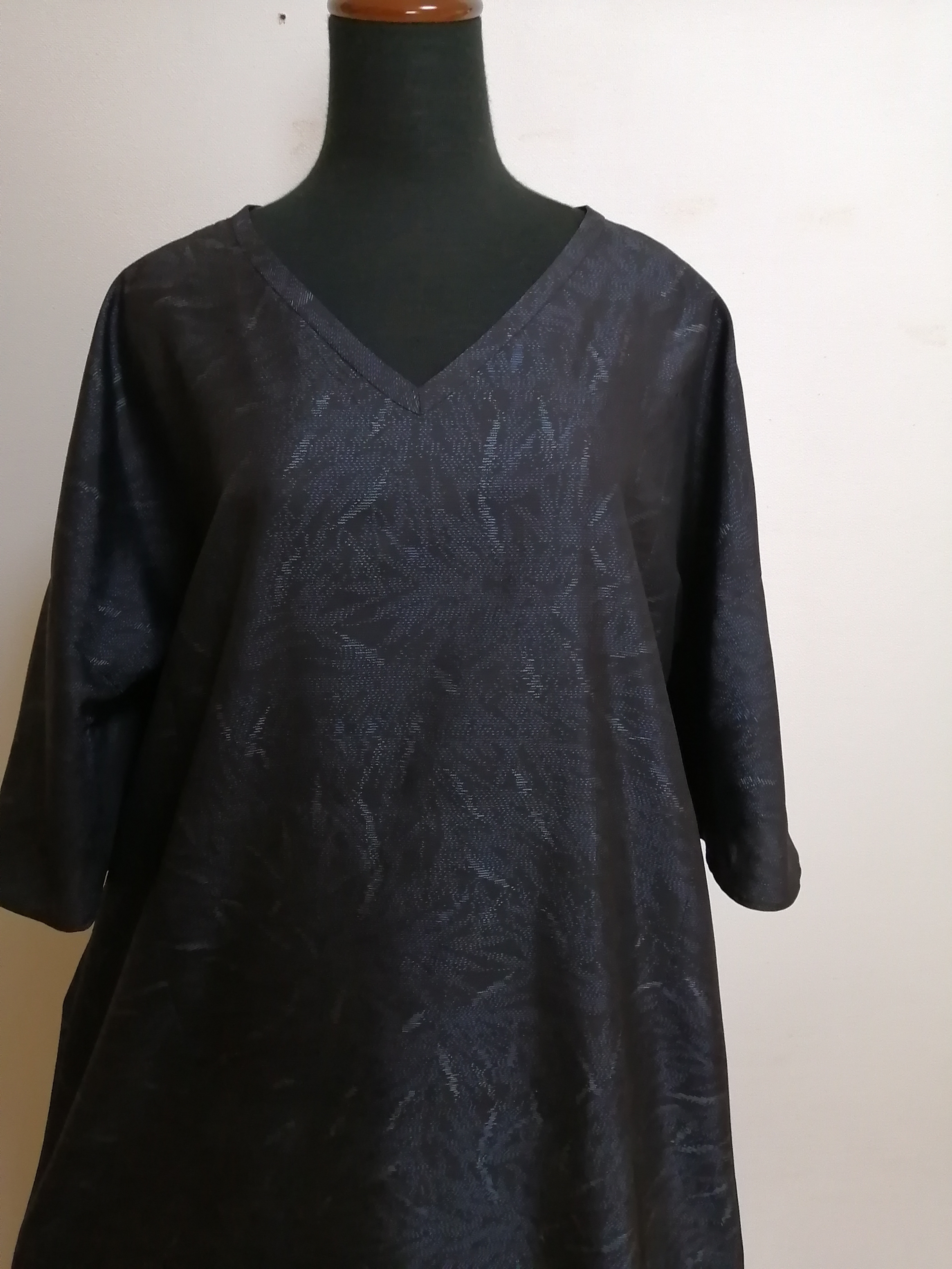 SOLD　着物リメイク　ワンピース　大島紬