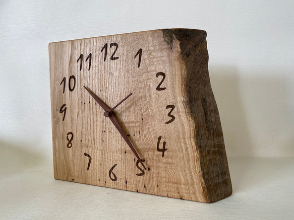 木の時計掛時計栗