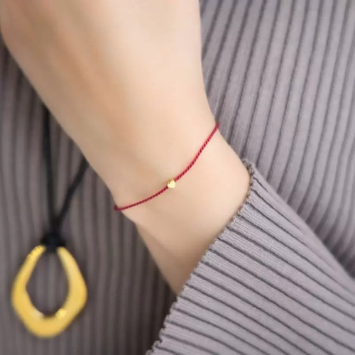 レッドジャスパー♡　小さなハート　ブレスレット レッドジャスパー♡ 小さなハート ブレスレット