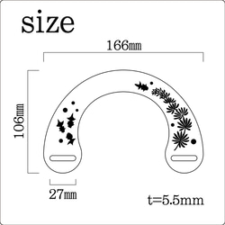 手作り材料　バッグ カバン 【持ち手（ハンドル）】 和柄 朱漆風 金魚　ゆかたバッグ 【hnd005】 7枚目の画像