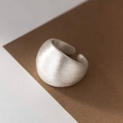 シルバー925 艶消し マット 太め 高見え ぷっくり リング 指輪