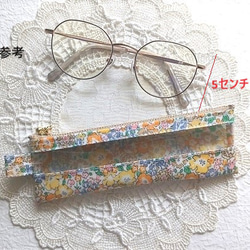 小鉛筆盒眼鏡盒透明袋米歇爾自由層壓板♡♡現代小花朵圖案以現代風格排列 第8張的照片
