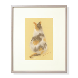 パステル画（原画）内灘砂丘・夕陽。 内灘砂丘・夕陽（パステル画・マット紙付き） 絵画 パステル画