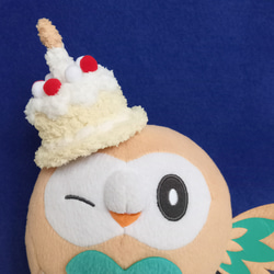 娃用生日蛋糕帽 可客製改色 毛線手作鉤織小物 娃 玩偶用配件 第2張的照片