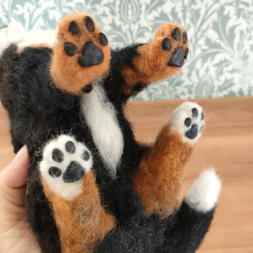 羊毛 フェルト 犬 バーニーズ フレーム 愛犬 犬 バーニーズ