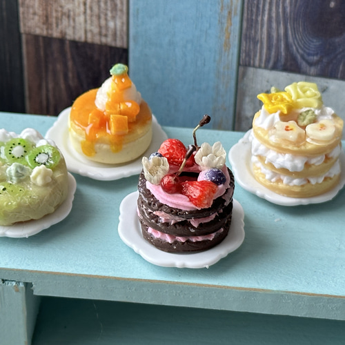 フルーツホールケーキ ミニチュア ハンドメイド ドールハウス