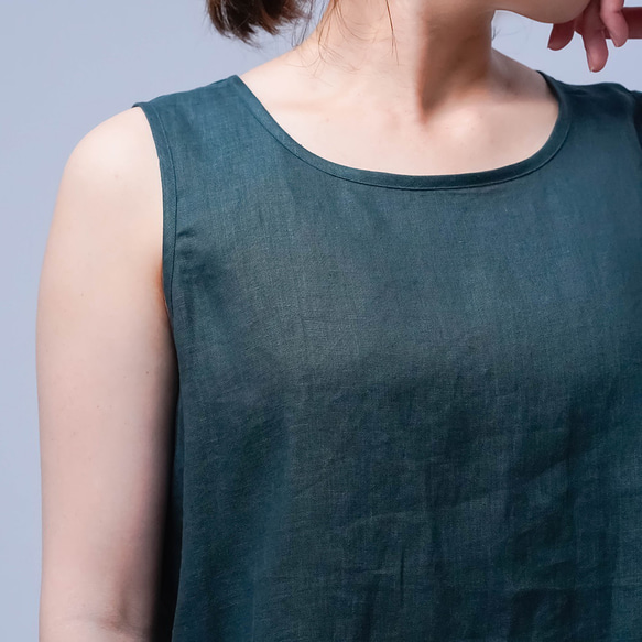 [wafu] 亞麻背心 追求舒適感的人 敏感肌膚 女式亞麻背心 / Korai Nato p017d-kou1 第15張的照片