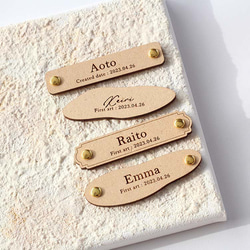 送料込【 木製 】 ファーストアートタグ MDF フィンガーアート アートタグ 一歳 ファーストバースデー 9枚目の画像