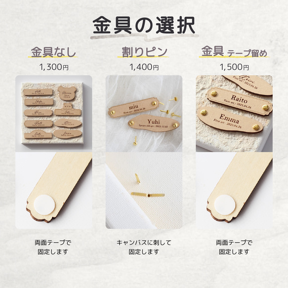 送料込【 木製 】 ファーストアートタグ MDF フィンガーアート アートタグ 一歳 ファーストバースデー 5枚目の画像