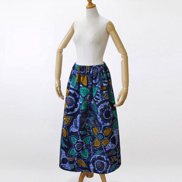 【 M様専用 】アフリカ布のロングスカート（アフリカンプリント）ロング・マキシ 8枚目の画像