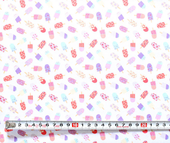 カットクロス Camelot Fabrics IceCream Blossoms Floral Ice Pop Toss 3枚目の画像