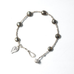 -Pyrite- silver bracelet 1枚目の画像