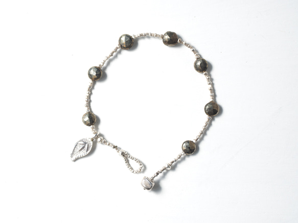 -Pyrite- silver bracelet 1枚目の画像