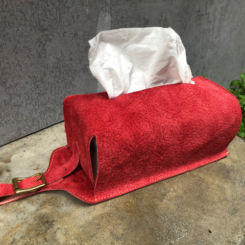 スエード ティッシュ カバー トイレット ペーパー カバー / 吊り下げ